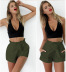 elastic wide-leg high-waist casual shorts Nihaostyles wholesale clothing vendor NSXPF73106