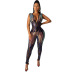 sequined double button jumpsuit Nihaostyles wholesale clothing vendor NSCYF73115