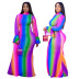 women s trumpet sleeve long dress nihaostyles clothing wholesale NSCYF73153
