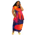 women s digital printing round neck short sleeve dress nihaostyles clothing wholesale NSCYF73154