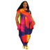 women s digital printing round neck short sleeve dress nihaostyles clothing wholesale NSCYF73154