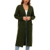 women s solid color twist thick pockets and long knitted cardigan nihaostyles clothing wholesale NSSX73195