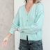 Twist Single-Breasted Long-Sleeved Knitted Cardigan NSSX73224