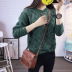 Loose Thick Needle Check Knit Pullover Sweater NSSX73249