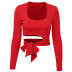 tributo directo slim-fit cuello redondo camiseta de manga larga vendedor de ropa al por mayor de Nihaostyles NSXPF73265
