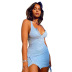 solid color sleeveless split button dress Nihaostyles wholesale clothing vendor NSHLJ73279