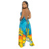 Sexy Halter V-neck Irregular Beach Dress Nihaostyles wholesale clothing vendor NSCYF73291