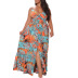 plus size fashion floral sexy sling dress Nihaostyles wholesale clothing vendor NSCYF73298