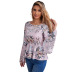 women s printed chiffon loose shirt nihaostyles clothing wholesale NSJM73328