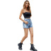 women s straight high waist denim shorts nihaostyles clothing wholesale NSJM73347