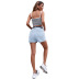 women s high waist slim denim shorts nihaostyles clothing wholesale NSJM73352