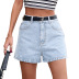 women s high waist slim denim shorts nihaostyles clothing wholesale NSJM73352