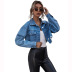 Women s Loose Short Denim Jacket nihaostyles clothing wholesale NSJM73362