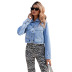 women s light-colored denim jacket nihaostyles clothing wholesale NSJM73365