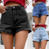 women s high waist denim shorts nihaostyles clothing wholesale NSJM73372
