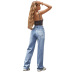 women s high-waist straight slim jeans nihaostyles clothing wholesale NSJM73371