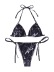 women s marble pattern halter neck strap Bikini nihaostyles clothing wholesale NSDYS73400