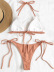 Lace Solid Color Halter Bikini NSDYS73412