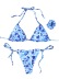 women s floral belt chest pad adjustable strap bikini nihaostyles clothing wholesale NSDYS73418