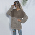 fashion temperament round neck pullover hit color sweatshirt Nihaostyles wholesale clothing vendor NSDMB73443