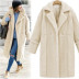 cashmere long-sleeved solid color mid-length coat jacket Nihaostyles wholesale clothing vendor NSDMB73452
