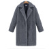 cashmere long-sleeved solid color mid-length coat jacket Nihaostyles wholesale clothing vendor NSDMB73452
