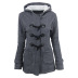 hooded cotton blended double button mid-length coat jacket Nihaostyles wholesale clothing vendor NSDMB73453