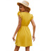 women s ruffled button high waist sleeveless dress nihaostyles clothing wholesale NSJM73537
