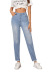 women s high waist slim denim trousers nihaostyles clothing wholesale  NSJM73557