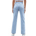 women s split wide leg loose high waist slim denim trousers nihaostyles clothing wholesale NSJM73560