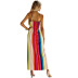 women s sleeveless striped slim strap beach dress nihaostyles clothing wholesale NSJM73563