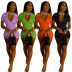 solid color casual lapel jumpsuit Nihaostyles wholesale clothing vendor NSYDF73592