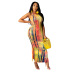 sleeveless tie-dye long dress Nihaostyles wholesale clothing vendor NSYDF73610