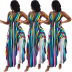 halter stripe printed dress Nihaostyles wholesale clothing vendor NSYDF73637
