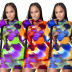 multi-color print tight dress Nihaostyles wholesale clothing vendor NSYDF73639