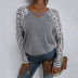 women s solid color loose long-sleeved t-shirt nihaostyles clothing wholesale NSDF73708