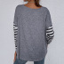 women s loose round neck printing long-sleeved t-shirt nihaostyles clothing wholesale NSDF73717