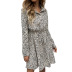 women s lapel waist floral dress nihaostyles clothing wholesale NSDF73738