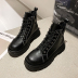 Flat lace-up boots nihaostyles clothing wholesale NSYUS73781