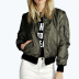 women s solid color short zipper jacket nihaostyles clothing wholesale NSYID74217