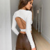 women s Open Back Irregular Top nihaostyles clothing wholesale NSFR73811