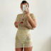 Vestido de perspectiva hueca con estampado de mujer nihaostyles ropa al por mayor NSFR73819