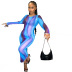 women s printed mesh see-through dress nihaostyles clothing wholesale NSFR73823