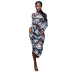 women s Printed Net Yarn Dress nihaostyles clothing wholesale NSFR73828