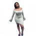 women s one-line collar irregular dress nihaostyles clothing wholesale NSFR73832
