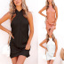 women s Halter Zipper Dress nihaostyles clothing wholesale NSFR73851