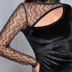women s Slim mesh sleeve dress nihaostyles clothing wholesale NSLIH73859