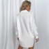 women s single-breasted lapel long-sleeved dress nihaostyles clothing wholesale NSLIH73875