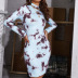 Vestido plisado con efecto tie-dye y cuello redondo para mujer, venta al por mayor de ropa nihaostyles NSLIH73893
