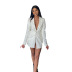 women s pleated single-breasted slim suit jacket nihaostyles clothing wholesale NSXPF73926